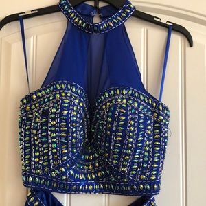 B. Darlin 2Pc Rhinestone/Chiffon skirt set